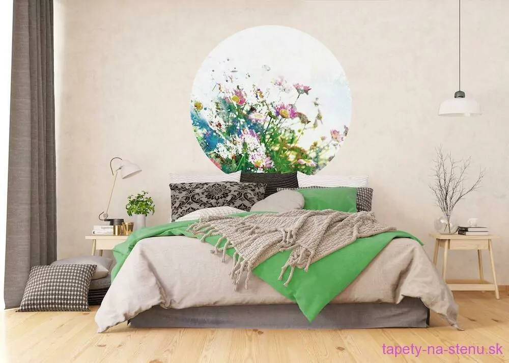 Samolepiaca fototapeta CR3301 Field Flowers 140 x 140 cm