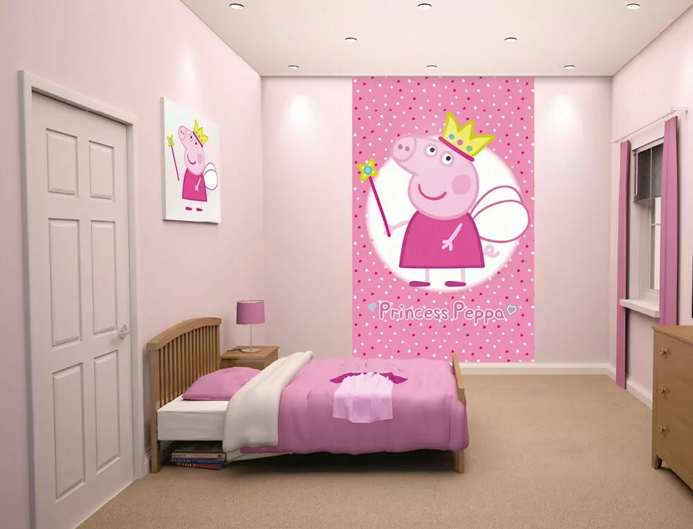 Walltastic fototapeta Princess Peppa Pig 152,4 x 243,8 cm