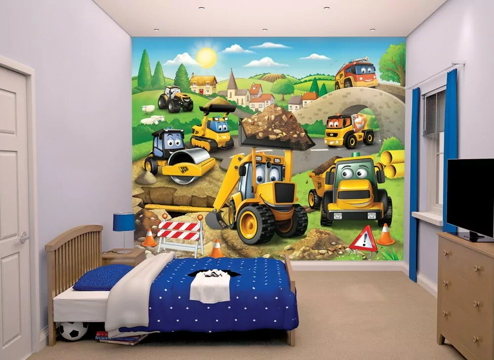 Fototapeta Walltastic Moje prvé JCB 304,8 x 243,8 cm