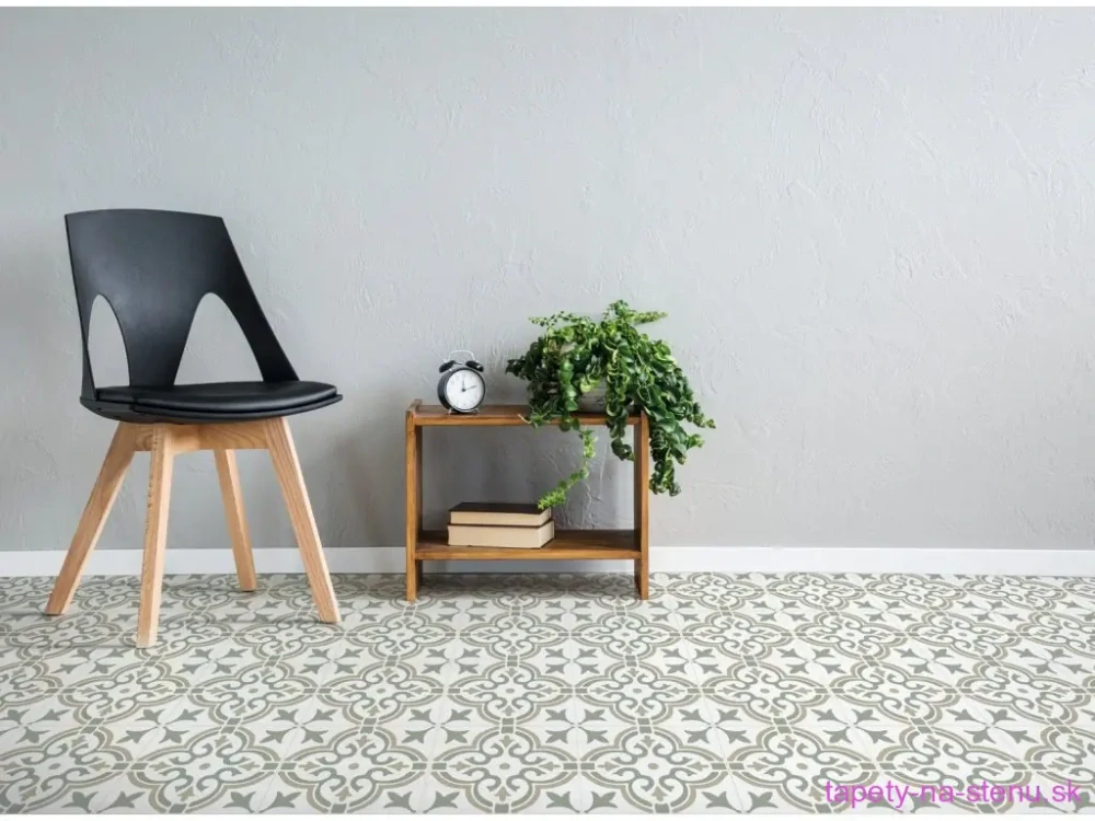 Samolepiace podlahové štvorce ZÁMOCKÉ ZELENÉ 1m2 - 274-5067