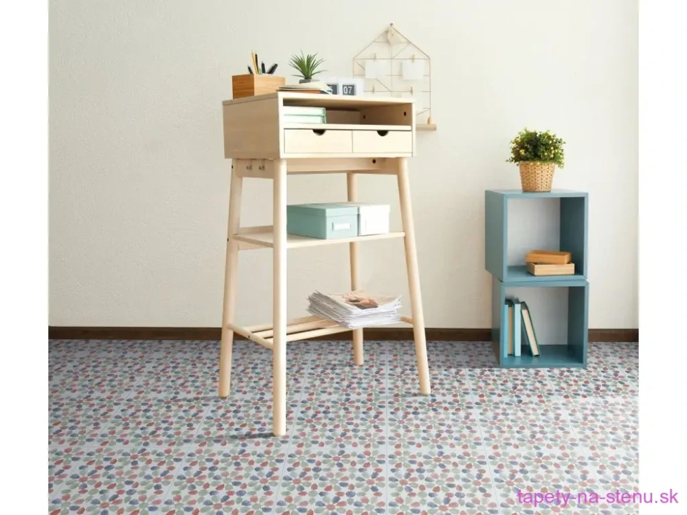 Samolepiace podlahové štvorce ŠPANIELSKE LISTY 1m2 - 274-5073