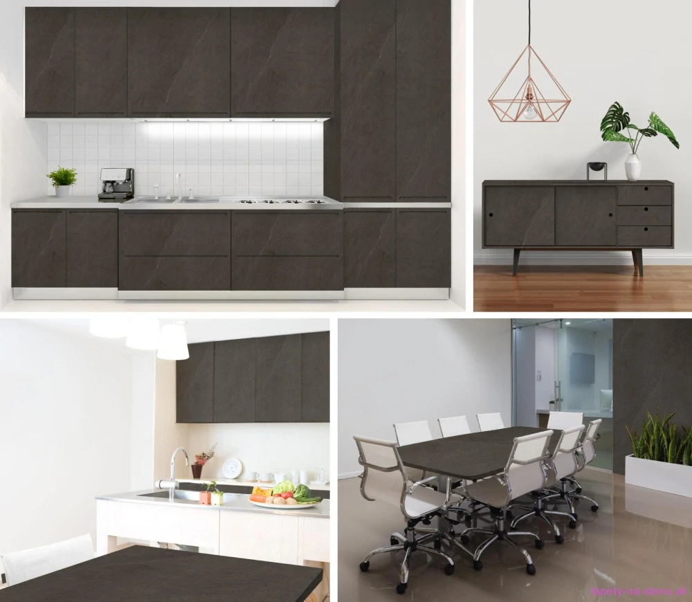 Renovačná fólie 99-6300 Čierny Mramor 90 cm x 21 m