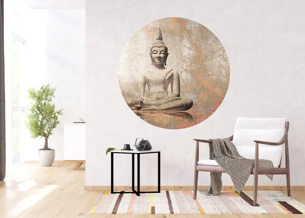 Samolepiaca fototapeta CR3302 Budha 140 x 140 cm