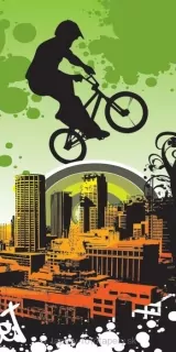 Fotoapeta na stenu Bicycle Green S-212