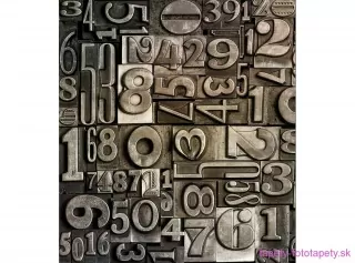 DIMEX fototapeta Tlačiarenske čísla MS-3-0273 - 225 x 250 cm