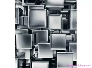 DIMEX fototapeta Chrómové kocky MS-3-0285 - 225 x 250 cm