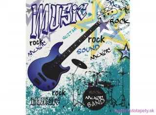 DIMEX fototapeta Modrá gitara MS-3-0323 - 225 x 250 cm