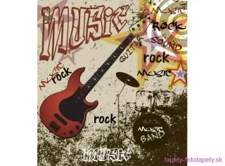 DIMEX fototapeta Červená gitara MS-3-0324 - 225 x 250 cm