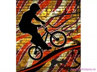 DIMEX fototapeta Bicykel v červenom MS-3-0327 - 225 x 250 cm