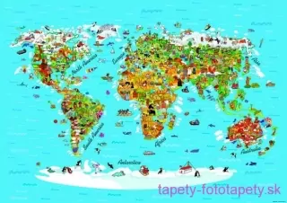 AG Design fototapeta FTS 1320 Map  360 x 254 cm