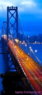 AG Design fototapeta FTN V 2903 Night bridge 90 x 202 cm
