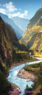 AG Design fototapeta FTN V 2943 Mountains and river 90 x 202 cm