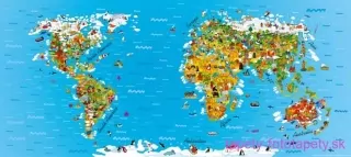 AG Design fototapeta FTN H 2731 Map 202 x 90 cm
