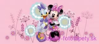 AG Design fototapeta FTDN H 5390 Minnie and Daisy in pink 202 x 90 cm