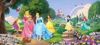 AG Design fototapeta FTDN H 5378 Princesses 202 x 90 cm