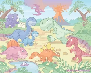 Fototapeta Walltastic Baby Dino 304,8 x 243,8 cm