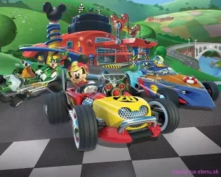Fototapeta Walltastic Mickey Racers 304,8 x 243,8 cm