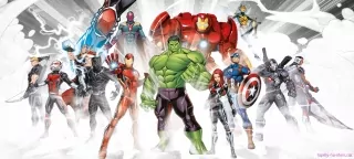 AG Design fototapeta FTDN H 5396 Avengers 202 x 90 cm