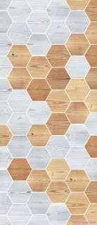 Vavex fototapeta na dvere 33101 Hexagon 91 x 211 cm