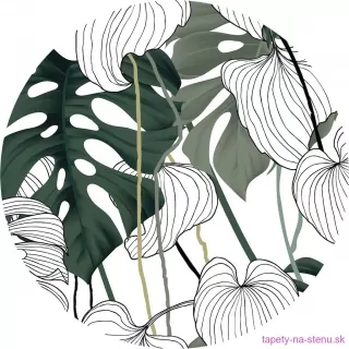 Samolepiaca fototapeta CR3223 Vector Leaves 70 x 70 cm