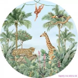 Samolepiaca fototapeta CR3227 Watercolor Jungle 70 x 70 cm