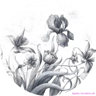 Samolepiaca fototapeta CR3312 Vintage Flowers 140 x 140 cm
