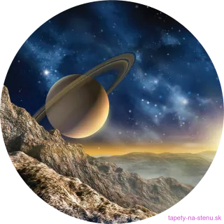 Samolepiaca fototapeta CR3315 View on Saturn 140 x 140 cm