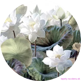 Samolepiaca fototapeta CR3334 Embossed Flowers 140 x 140 cm
