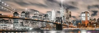 Fototapeta Dimex Nočný Manhattan KI180-117 | 180 x 60 cm