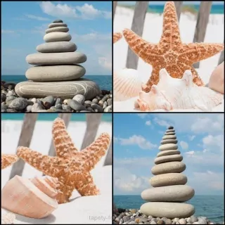 Vliesové fototapety Sea Collage L-183