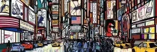 Fototapeta Dimex Times Square KI180-040 | 180 x 60 cm