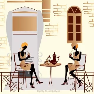 Vliesové fototapety Street Cafe L-256