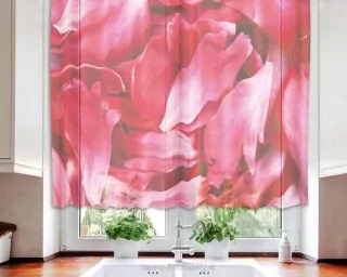 Dimex záclona Red Petals VO-140-018 | 140 x 120 cm