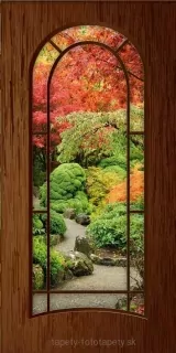 Samolepiace fototapety Dimex Tmavé dvere 95 x 210 cm D018
