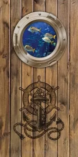 Samolepiace fototapety Dimex Porthole 95 x 210 cm D019