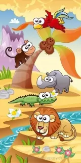Samolepiace fototapety Dimex Animals 95 x 210 cm D032