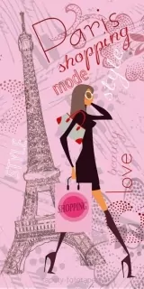 Samolepiace fototapety Dimex Paris Style 95 x 210 cm D045
