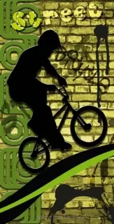 Samolepiace fototapety Dimex Bicycle 95 x 210 cm D046