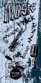Samolepiace fototapety Dimex Music 95 x 210 cm D048