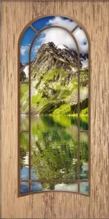 Samolepiace fototapety Dimex Svetlé dvere 95 x 210 cm D017